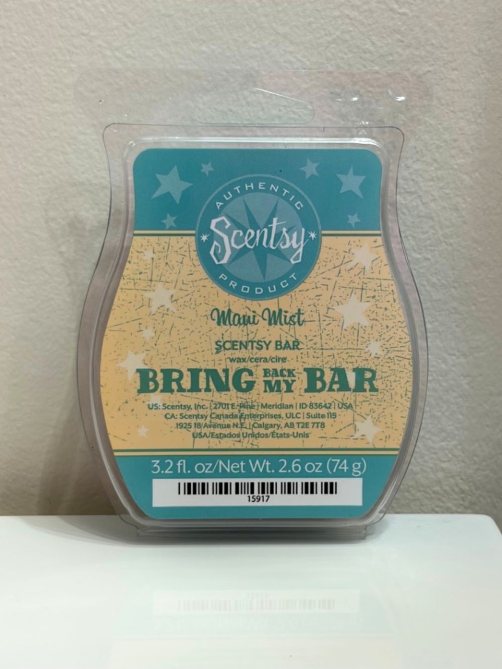 Scentsy Maui Mist Wax Bar